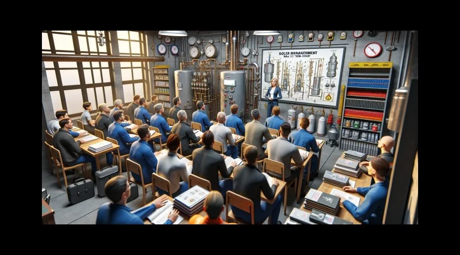 Kazánkezelő (max. 12 t/h) képzés a MODELLO Intézetben — gyakorlati kazánkezelői oktatáson